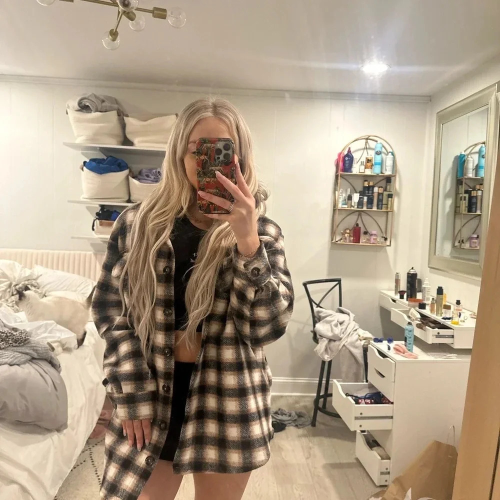 vintage flannel jacket L - Picture 3 of 11